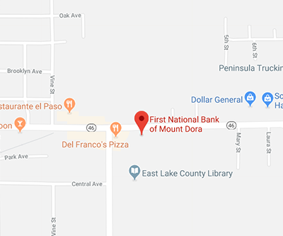 Map of Sorrento bank location