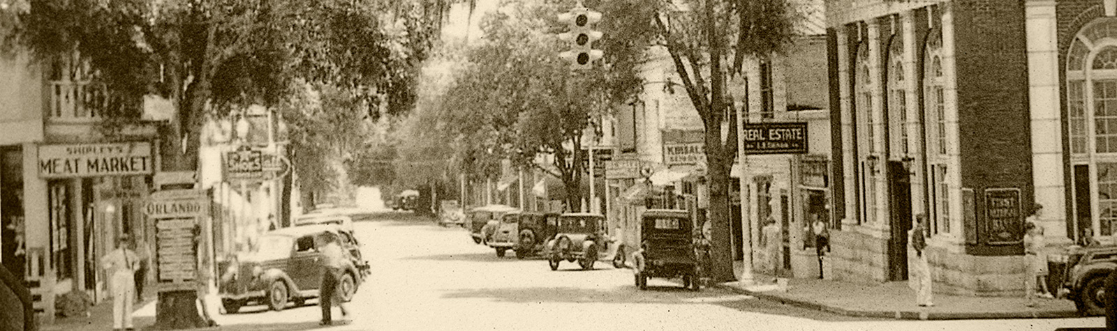 vintage photo of First National Bank of Mount Dora